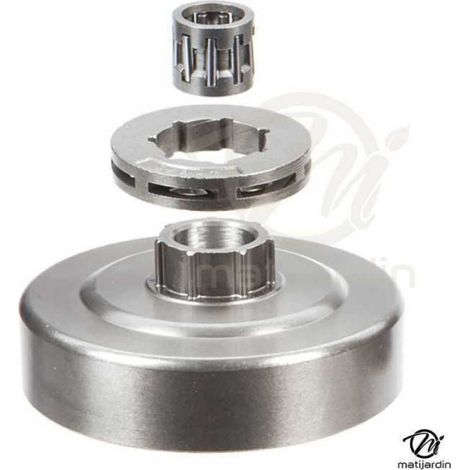 Pignon à bague pour tronçonneuse Husqvarna.325". 7 dents. Hauteur cloche 16,8 mm (1/4)