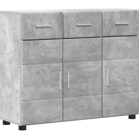 Maison Exclusive - Aparador FLORIN 88,5 x 30,5 x 73 cm Gris Concr (1/5)