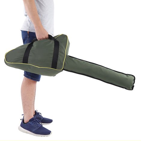 Sac de rangement portable en tissu Oxford pour tronçonneuse, étui de transport pour tondeuse à gazon, boîte de protection (vert) (1/5)