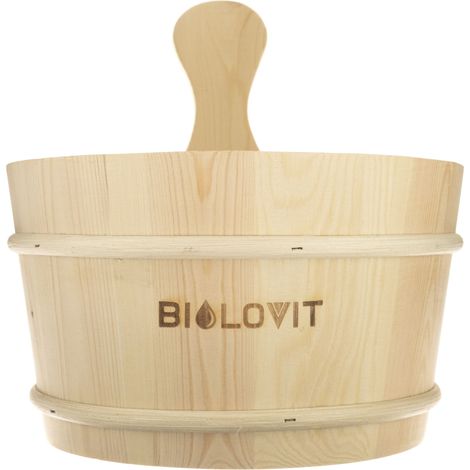 Bilovit - Seau de sauna en pin 4 L