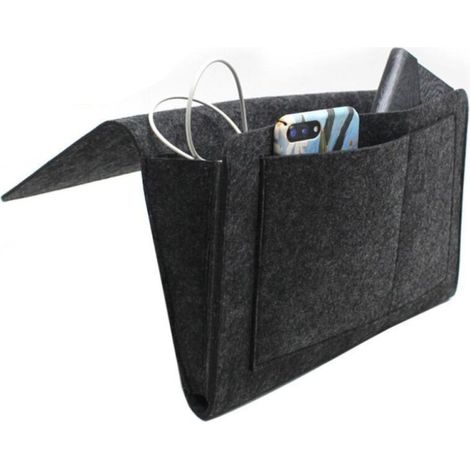Sacs de rangement de chevet, produits gain de place -Sac de rangement en feutre [Gris] (1/5)