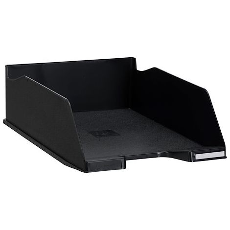 Corbeille à courrier maxi format Exacompta noir - Lot de 4 (1/2)