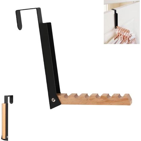 Klappbare Türhaken, Türgarderobe zum Aufhängen von Kleidung, klappbare Kleiderhaken für die Tür, Schlafzimmer, zum Aufhängen von Kleidung (1/2)