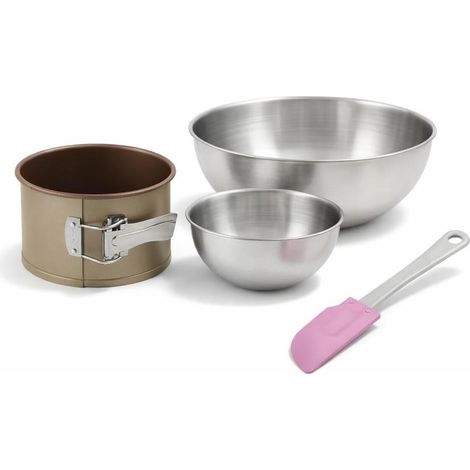 Set de 4 ustensiles de pâtisserie moule à gâteaux bols et spatule Zenker Mojave Gold (1/5)