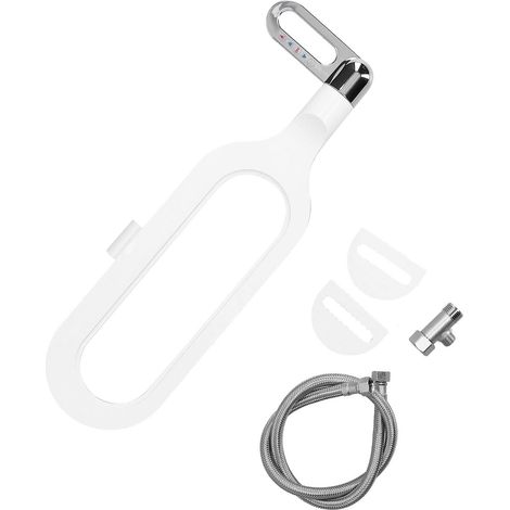 Douchette WC Ultra Fine en Plastique G1/2 avec Double Buse et Nettoyage Automatique pour Salle de Bain