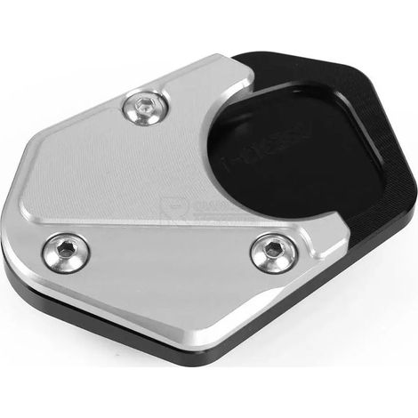 (Argent sans logo) Compatible avec les modèles CFMOTO 450SR, 450SS et 450NK (2022, 2023, 2024) : rehausseur de béquille latérale, repose-pieds de béquille latérale, style moto, maxpower (1/4)