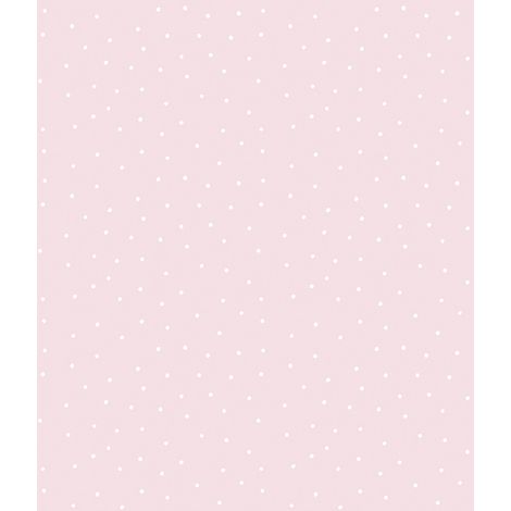 papier peint à motif de petits points rose et blanc - Sanders & Sanders (1/2)