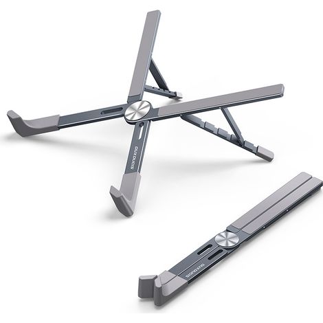 Support pliable en aluminium pour ordinateur portable, ergonomique, léger, dissipant la chaleur, adapté aux ordinateurs portables de 17,3 pouces (1/5)