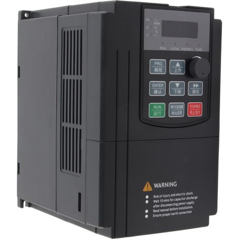 Convertisseur de fréquence triphasé à vitesse variable pour ventilateurs et pompes à eau, 380 V, 2,2 kW (3 CV), 4 kVA, 5,1 A (1/5)