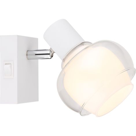 GLOBO Faretto Tokki Metallo Satinato  Bianco 1 x E 14