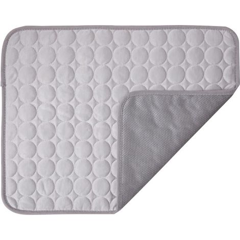 Alfombrilla refrescante para mascotas, alfombrilla de verano para perros y gatos (para exteriores e interiores), colchoneta para dormir (gris, 100 × 70 cm) (1/5)
