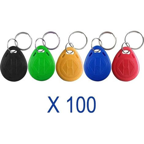 125KHz RFID Key Fob Access Control Card, ABS EM4100 RFID Key Fob Keychain, Read Only (1/3)