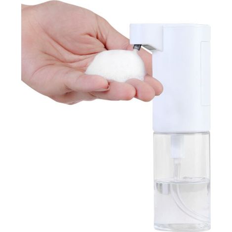 Dispensador automático de jabón espumoso de 150 ml, sin contacto, para el hogar y la oficina. La bomba dispensa jabón líquido y espumoso higiénico. (1/5)