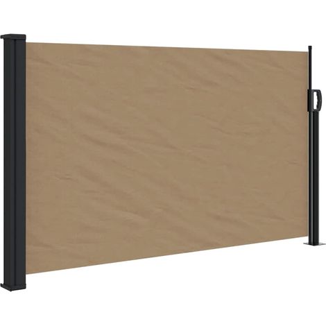 Store Banne - Auvent latéral rétractable taupe 120x500 cm fr10646 - Maison La Vie (1/5)