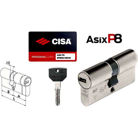 Cilindro de cerradura 104,0-29,5-74,5 0Q311-56-0 Cisa