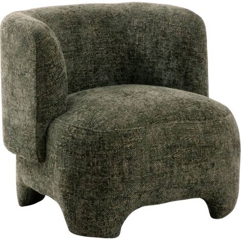 Fauteuil arrondi en tissu Norton
