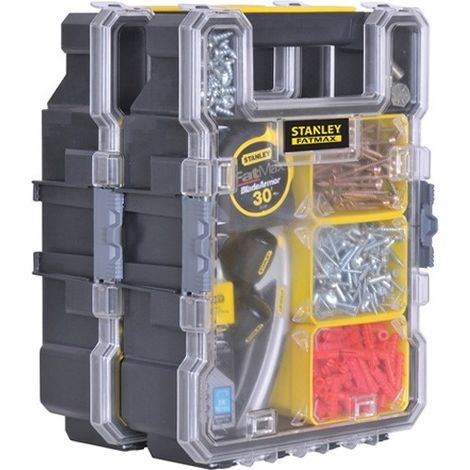 x2 Stanley Fatmax Deep Upright Stackable Tool Parts Organiser STA172378 1-72-378 (1/4)