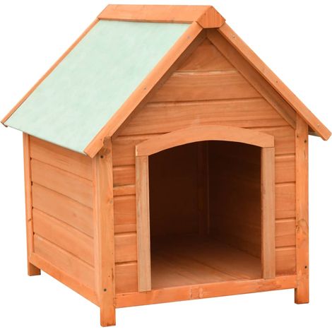 Cuccia per cani in legno massello di pino e abete 72 x 85 x 82 cm 020001539