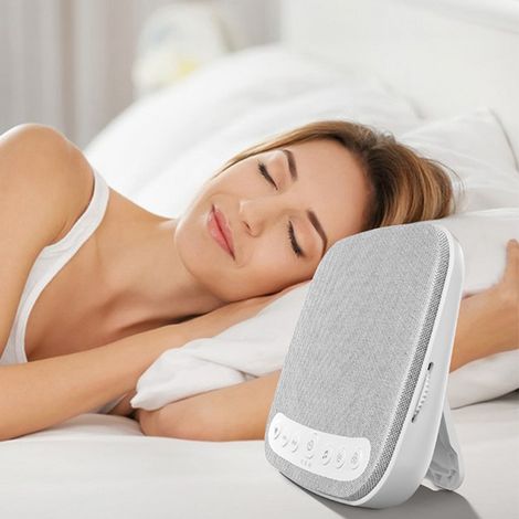 S5 Smart Beruhigendes Weißrauschgerät für Babys, tragbarer Weißrauschgenerator mit 18 beruhigenden Klängen, Lautstärkeregelung, Geräuschreduzierung und Einschlafhilfe, geeignet für Büro, Privatsphäre (1/5)