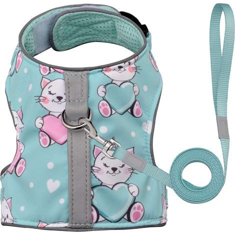 Sangle de poitrine réglable pour animaux de compagnie (vert S)-
