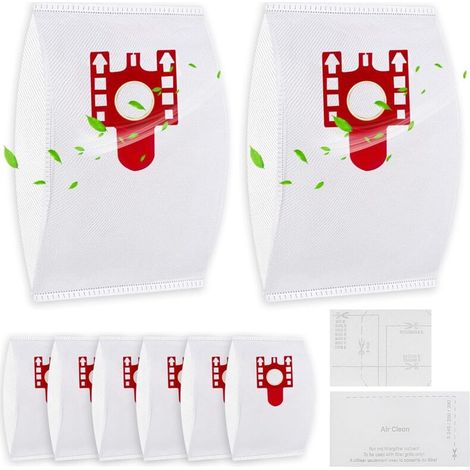 15 Replacement Bags for Miele Compact C2, Compact C1, Complete C1, FJM, S2, S3, S4, S5, S6, and S7 Series Vacuum Cleaners with 2 Filters (1/4)