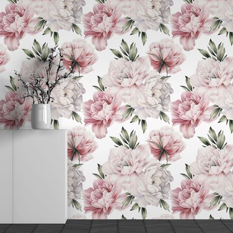 Papier peint panoramique - Motif Fleurs - 130 cm x 81 cm (1/3)