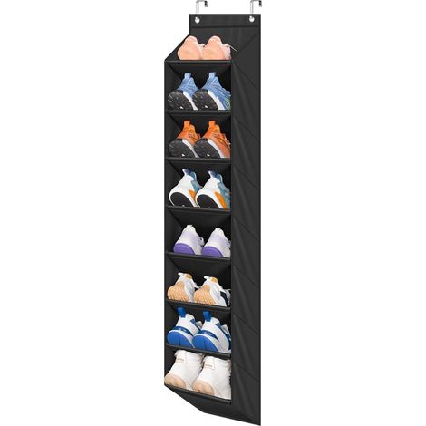 Organisateur de chaussures suspendu à la porte 8 poches profondes pour bottes et baskets (1/5)
