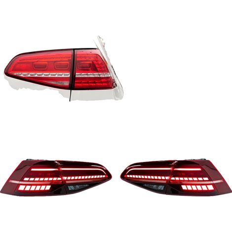 Conjunto de luces traseras LED, compatible con modelos de coches compactos 7/7.5, LED rojo, actualización LED (1/2)