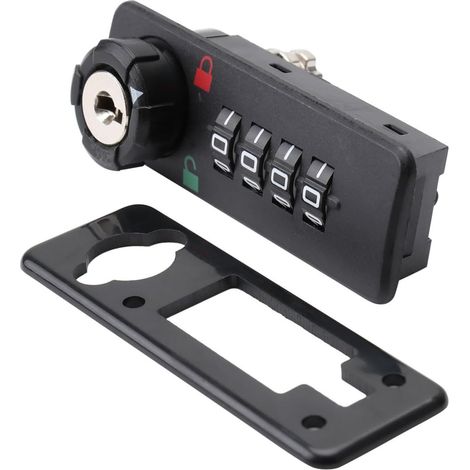 Cadenas à combinaison mécanique, chiffres en ABS, pour armoires et boîtes aux lettres, durable (1/5)