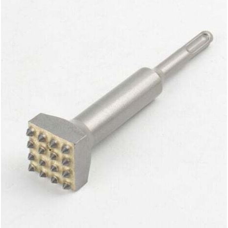 Perforateur à percussion - Burin électrique pour le dégrossissage de surfaces, burin à percussion pour murs en béton et carrelage, argent (1/5)