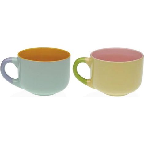 VERSA taza jumbo pastel surtida 455 ml , Taza jumbo Pastel surtida 455 ml, un accesorio práctico y moderno ideal para disfrutar de tus bebidas favoritas con mayor capacidad y estil
