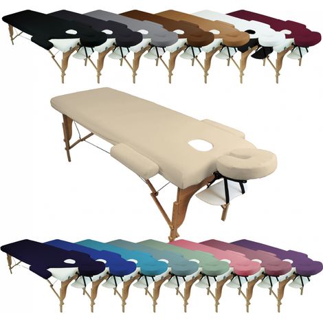 Kit complet de housses pour table de massage - Éponge - Beige - Vivezen