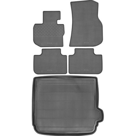 Juego de alfombrillas de goma para coche y alfombrilla para maletero para BMW X4 G02 SUV a partir de 2018.