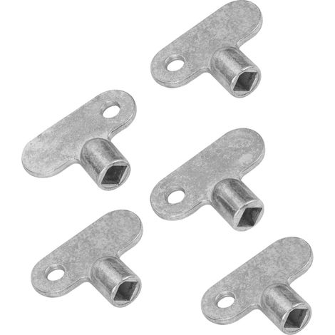 5pièces Clé De Purge Radiateur à Ouverture Carrée Pour Robinets Et Purgeurs De Radiateurs Lot (1/5)