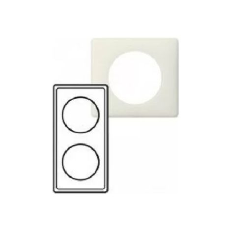 Legrand 066702 - Piatto Céliane - In polvere - 2 stazioni - Gesso