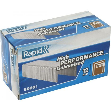 RAPID KLAMMERN TYP 12/12 MM, 5000 STÜCK SCHACHTEL, 40100520