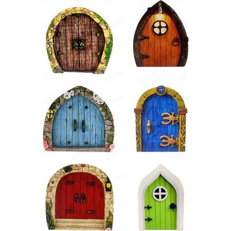 6pcs Grande porte de fée de la forêt pour Fairy Garden,Jardin d