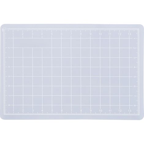 Planche de découpe anti-glisse 3 pièces transparente pour scrapbooking et loisirs créatifs (15x10 cm) (1/5)