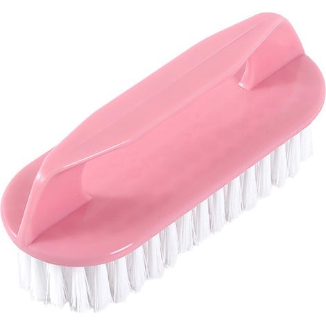 Brosse à linge multifonction PP Nylon Poils doux Rose 6x5.5x13.5cm (1/5)