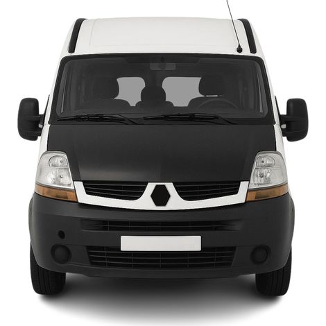 Protège Capot compatible avec Renault Master 2003 à 2010, Bra de Capot Protection, Noir