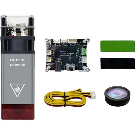 Testina laser, taglio di alta precisione, compatibile con vari materiali, 12V-c, LT-40W-F23-KIT (1/2)
