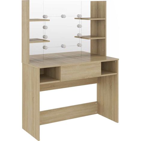 Maison Exclusive - Schminktisch mit LED-Beleuchtung 100x40x135 cm (1/5)