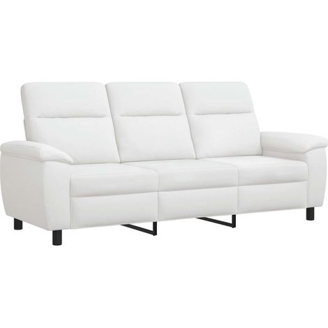 Canapé Blanc 214 × 90 × 95 cm Tissu (1/5)