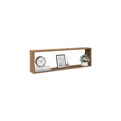 Étagères cube murales 4 pcs chêne artisanal 100x15x30 (1/5)