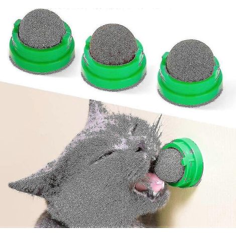 Silvervine Katzenminze-Bälle, essbares Katzenspielzeug zum Ablecken, sicheres und gesundes Kauspielzeug für Kätzchen, Zahnreinigungsspielzeug für Katzen, Leckerli für die Katzenwand (1/4)