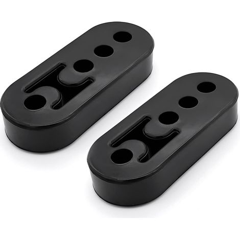 2 Pièces Cintre D'échappement, Support D'Échappement En Caoutchouc, Silent Bloc Echappement Universel Pour Voiture Support De Tuyau D'échappement Support Absorbant D'amortisseur (10.7cm) (1/5)