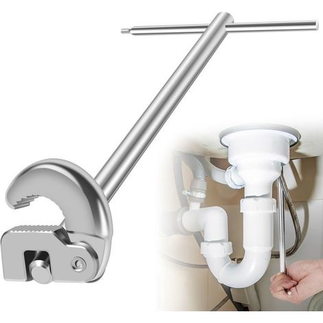 Outil pour l'installation de Robinets 10-32 mm Clé Robinet Clé de Lavabo pour Installations de Plomberie de Robinet D'évier (1/5)