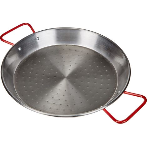 Lacor 63631- Padella Per Paella Di Ferro, Nero, 30 Cm (1/4)