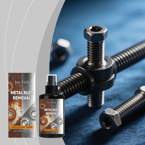 Metallrostentferner – Löst Rost von Metalloberflächen und hinterlässt saubere, glänzende Oberflächen. Vielseitiger Reinigungs- und Rostentferner – 100 ml -- BIEMMEDUE (1/5)