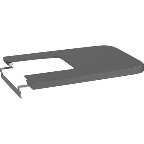 Tapa de SUPRALIT ® para bidé con caída amortiguada Square INSPIRA  - ROCA Color: Onix